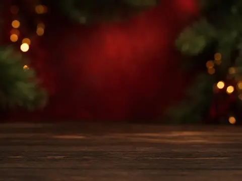 Product staged in the Christmas scene