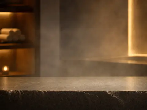 Product staged in the Spa ledge scene