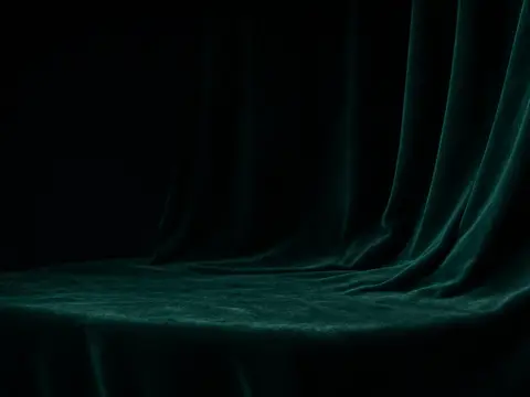 Product staged in the Velvet drape scene