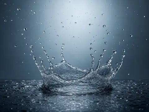 Product staged in the Water splash scene