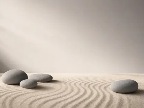 Product staged in the Zen stones scene